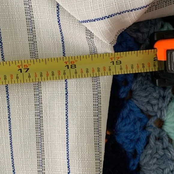 Vintage 80s Manhattan Plaza Bold Pinstripe Puff Sleeve Blazer Top USA Ma… - Picture 13 of 16